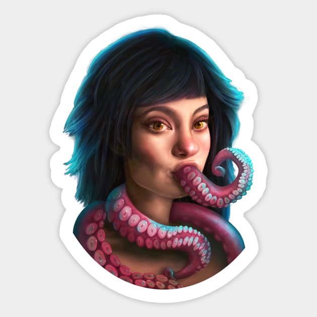 Tentacles Sticker by Lyara Costa